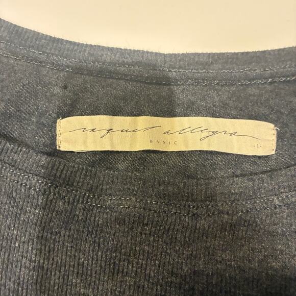 Raquel Allegra Charcoal Gray Long Sleeve Tunic Dress Sz Small - Picture 5 of 9